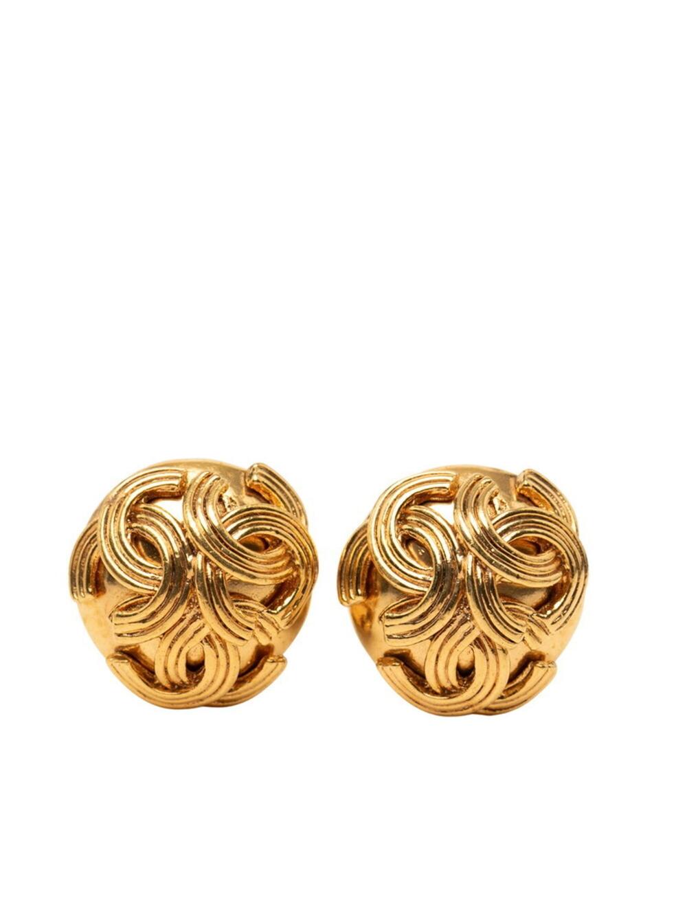 Chanel Cc Logo Clip-On Earrings Metal #343215C68B
